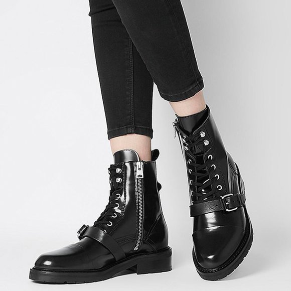 Allsaints Donita Combat Boot Patent 
